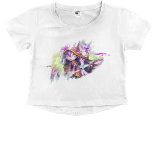 Kids' Premium Cropped T-Shirt - League of legends Lulu - Mfest