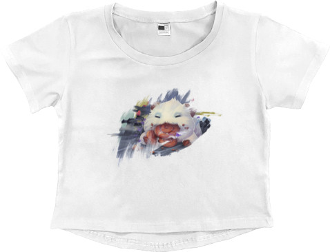 Women's Cropped Premium T-Shirt - League of legends Little Poro - Mfest