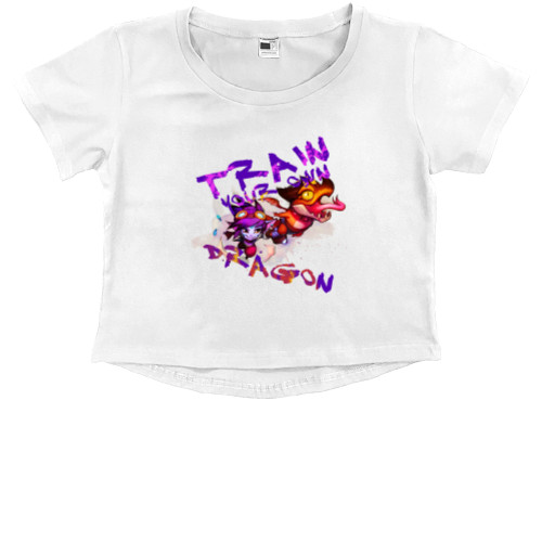 Kids' Premium Cropped T-Shirt - League of legends Dragon Trainer Tristana - Mfest