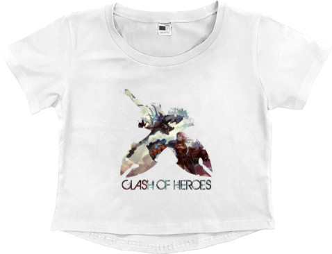 Women's Cropped Premium T-Shirt - League of legends Clash of Heroes - Mfest