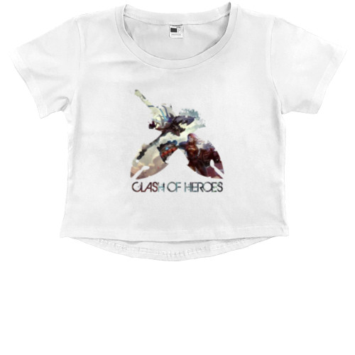 Kids' Premium Cropped T-Shirt - League of legends Clash of Heroes - Mfest