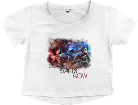 Women's Cropped Premium T-Shirt - League of legends Battle Starts Now - Mfest