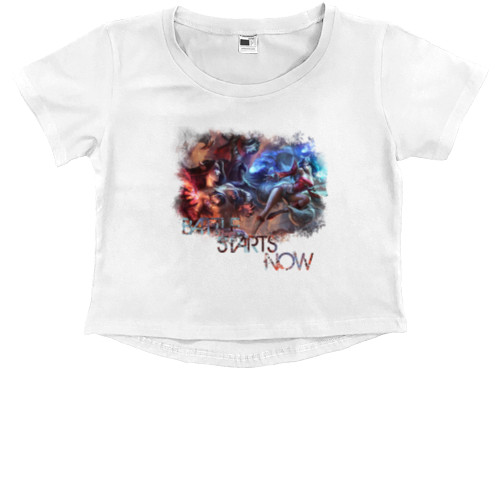 Kids' Premium Cropped T-Shirt - League of legends Battle Starts Now - Mfest