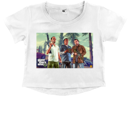 Kids' Premium Cropped T-Shirt - GTA - Mfest