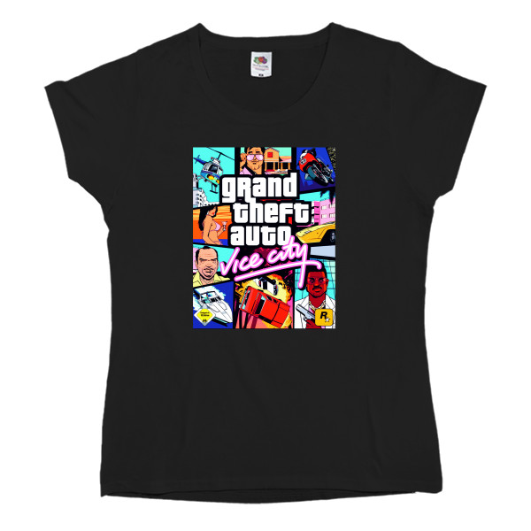 Women's T-shirt Fruit of the loom - gta vice city 1 - Mfest