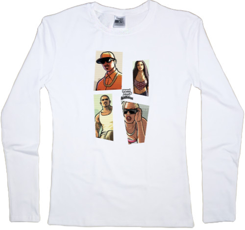 Women's Longsleeve Shirt - GTA 5 San Andreas 3 - Mfest