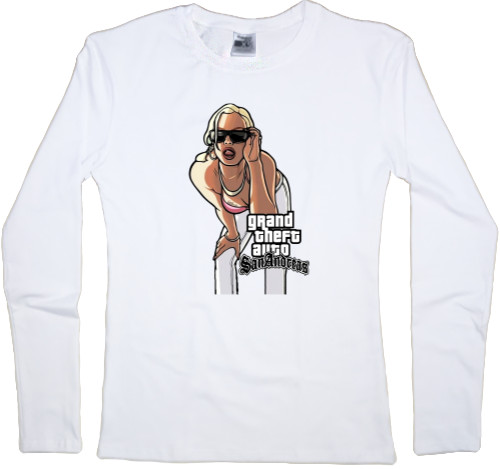 Women's Longsleeve Shirt - GTA 5 San Andreas 2 - Mfest