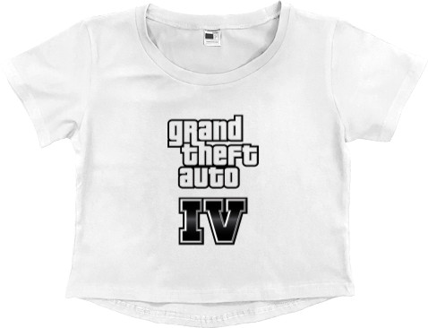 Women's Cropped Premium T-Shirt - GTA 4 - Mfest