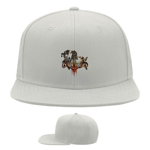 Snapback Baseball Cap - Diablo 3 logo 4 - Mfest