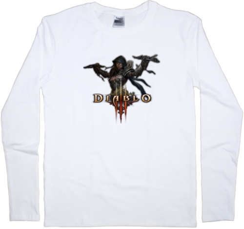 Men's Longsleeve Shirt - Diablo 3 logo 3 - Mfest