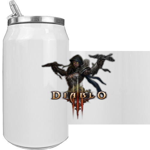 Aluminum Can - Diablo 3 logo 3 - Mfest