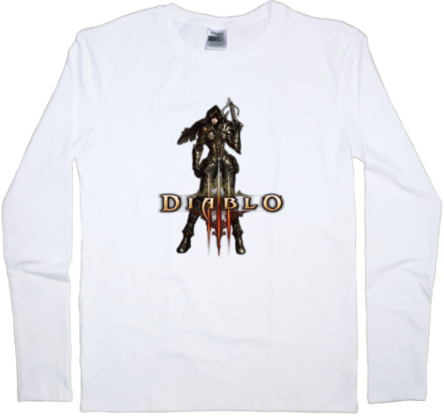 Men's Longsleeve Shirt - Diablo 3 logo 2 - Mfest