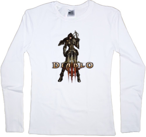 Women's Longsleeve Shirt - Diablo 3 logo 2 - Mfest