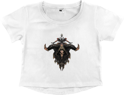 Women's Cropped Premium T-Shirt - Diablo 3 Demon Hunter - Mfest