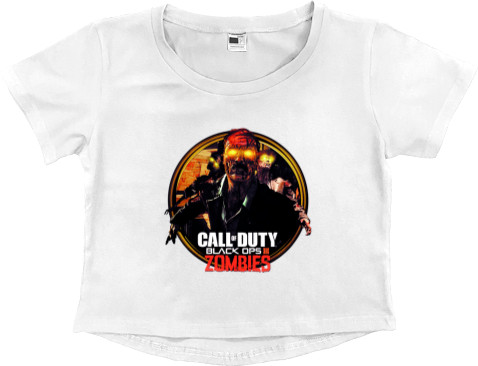 Women's Cropped Premium T-Shirt - Call of Duty Black Ops 5 - Mfest