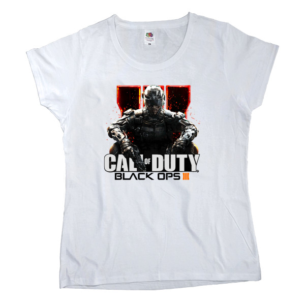 Women's T-shirt Fruit of the loom - Call of duty black ops 3_3 - Mfest