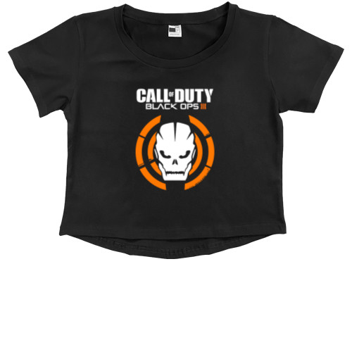 Kids' Premium Cropped T-Shirt - Call of duty black ops 3_2 - Mfest