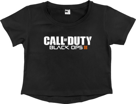 Women's Cropped Premium T-Shirt - Call of duty black ops 3_1 - Mfest