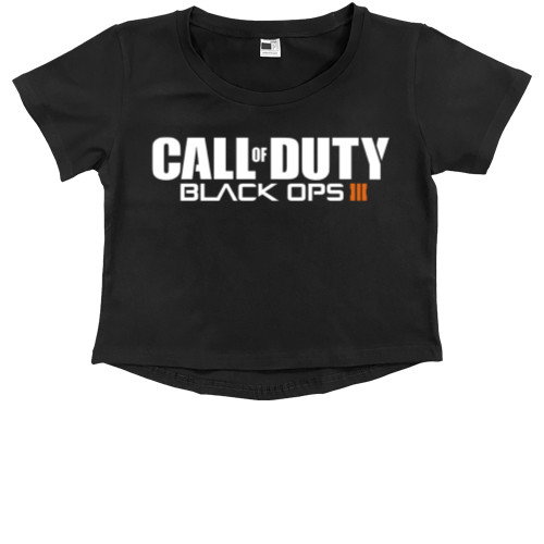 Kids' Premium Cropped T-Shirt - Call of duty black ops 3_1 - Mfest