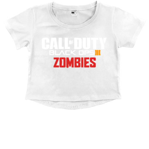 Kids' Premium Cropped T-Shirt - Call Of Duty Black Ops 3 Zombies 5 - Mfest