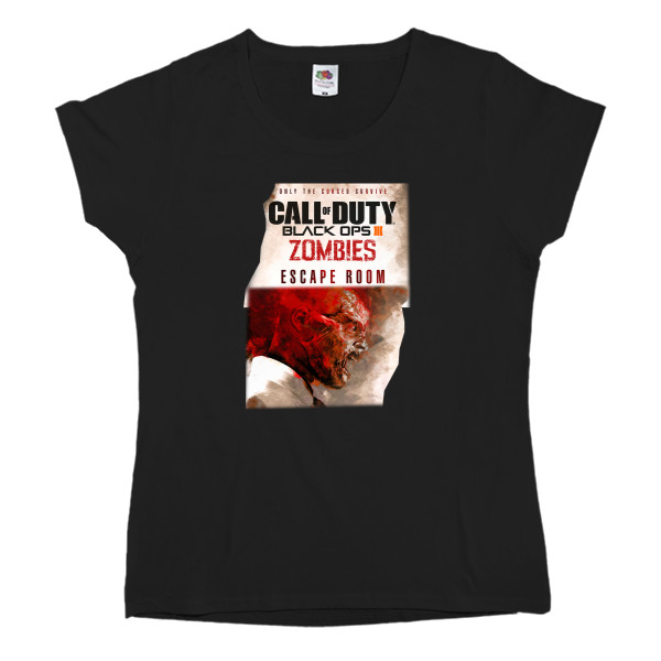 Women's T-shirt Fruit of the loom - Call Of Duty Black Ops 3 Zombies 4 - Mfest