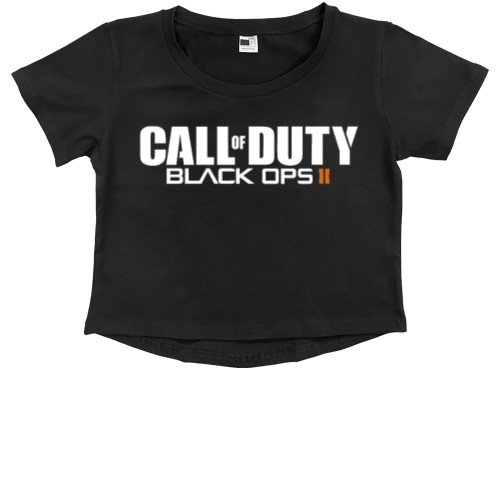 Kids' Premium Cropped T-Shirt - Call of Dute 2_1 - Mfest