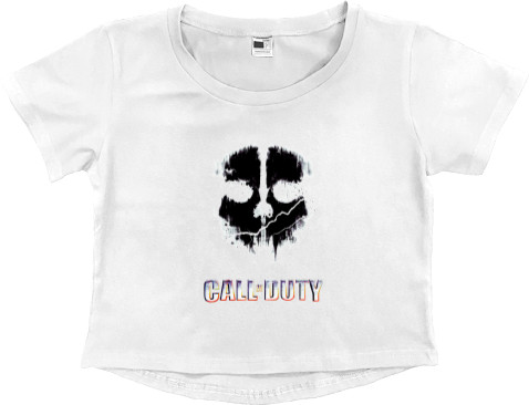 Women's Cropped Premium T-Shirt - Call of Duty 1 - Mfest