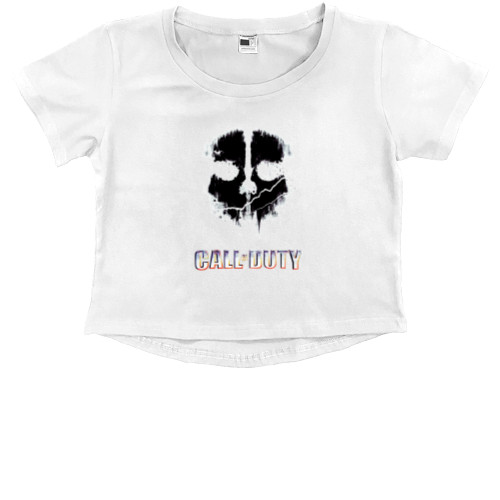 Kids' Premium Cropped T-Shirt - Call of Duty 1 - Mfest