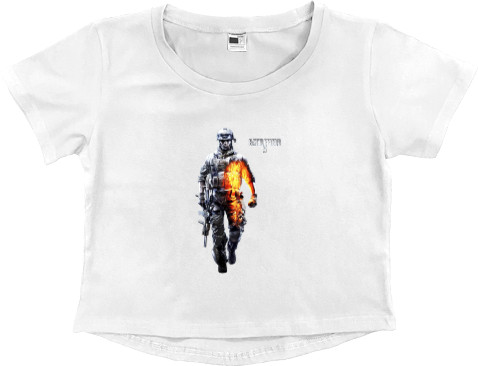 Women's Cropped Premium T-Shirt - Battlefield 3 - 1 - Mfest