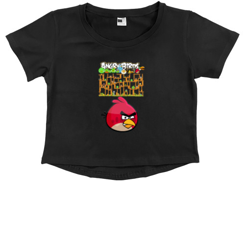 Kids' Premium Cropped T-Shirt - Angry Birds 18 - Mfest