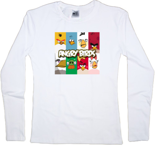 Women's Longsleeve Shirt - Angry Birds 9 - Mfest