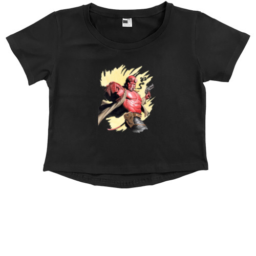 Kids' Premium Cropped T-Shirt - Hellboy 1 - Mfest