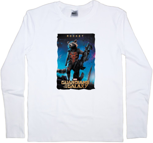 Men's Longsleeve Shirt - Guardians of the Galaxy Rocket - Mfest