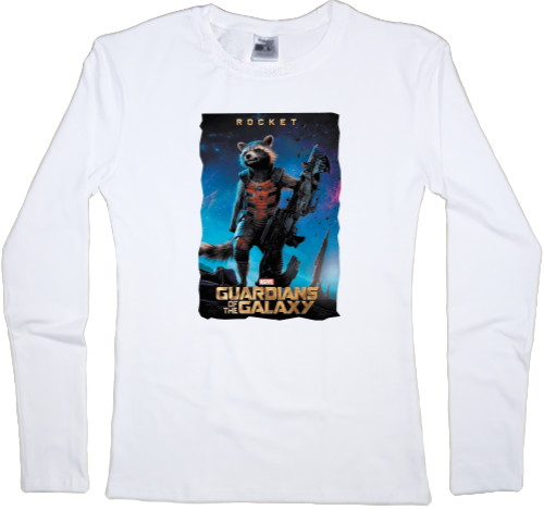 Women's Longsleeve Shirt - Guardians of the Galaxy Rocket - Mfest