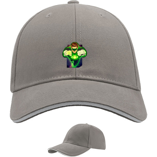 Green Lantern - Sandwich Baseball Cap - Зеленый фонарь 5 - Mfest