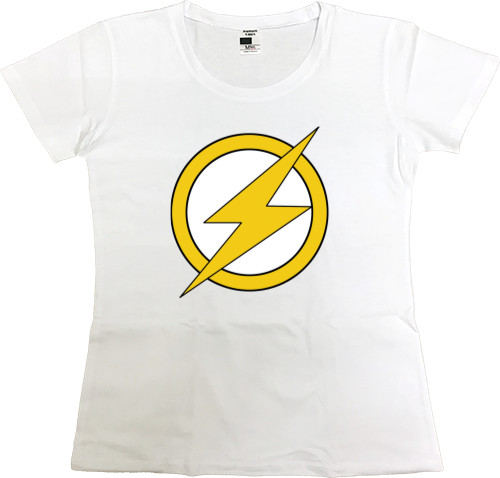 Women's Premium T-Shirt - The Flash лого - Mfest