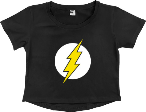 Women's Cropped Premium T-Shirt - The Flash 10 - Mfest