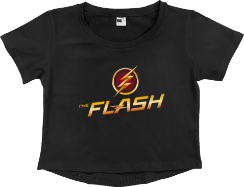 Women's Cropped Premium T-Shirt - The Flash 9 - Mfest