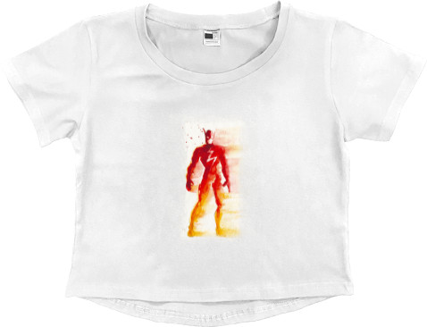 Women's Cropped Premium T-Shirt - The Flash 5 - Mfest