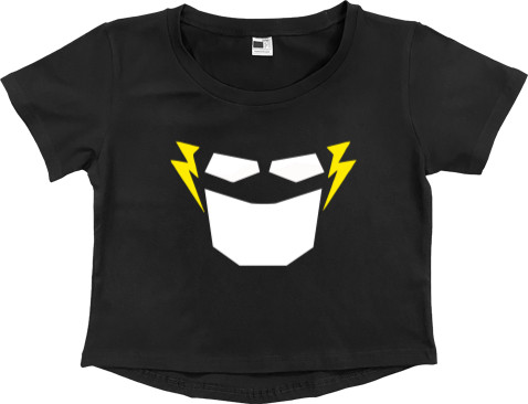 Women's Cropped Premium T-Shirt - The Flash 2 - Mfest