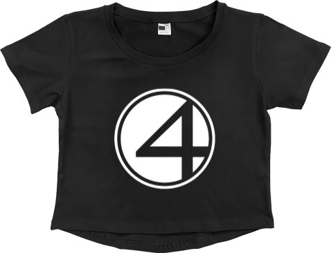 Women's Cropped Premium T-Shirt - Fantastic 4 (3) - Mfest