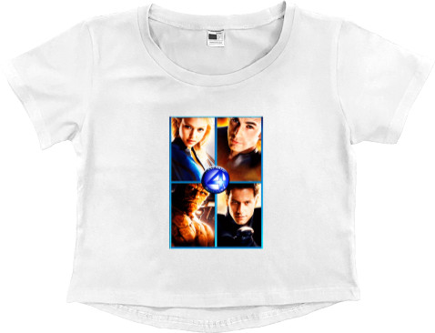 Women's Cropped Premium T-Shirt - Fantastic 4 (2) - Mfest