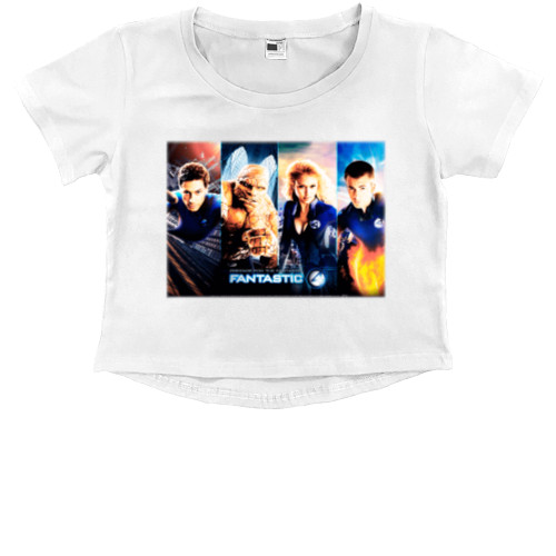 Kids' Premium Cropped T-Shirt - Fantastic 4 (1) - Mfest