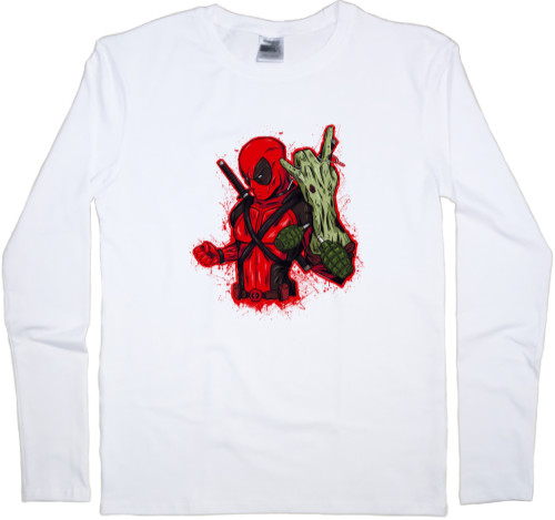 Men's Longsleeve Shirt - Deadpool bomb - Mfest