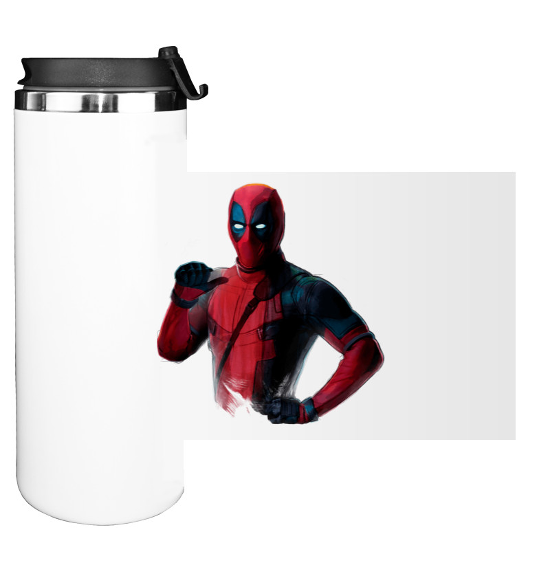 Water Bottle on Tumbler - Deadpool 16 - Mfest