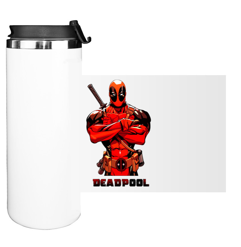 Water Bottle on Tumbler - Deadpool 15 - Mfest