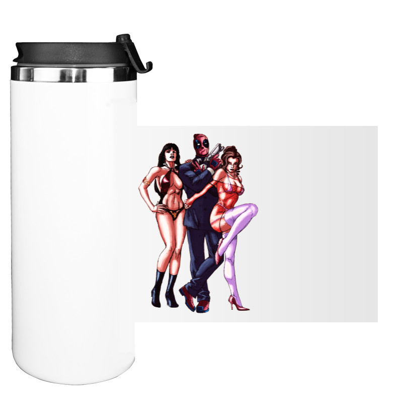 Water Bottle on Tumbler - Deadpool 13 - Mfest