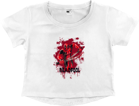 Women's Cropped Premium T-Shirt - Deadpool 11 - Mfest