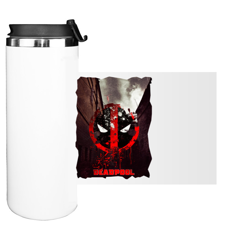 Water Bottle on Tumbler - Deadpool 8 - Mfest