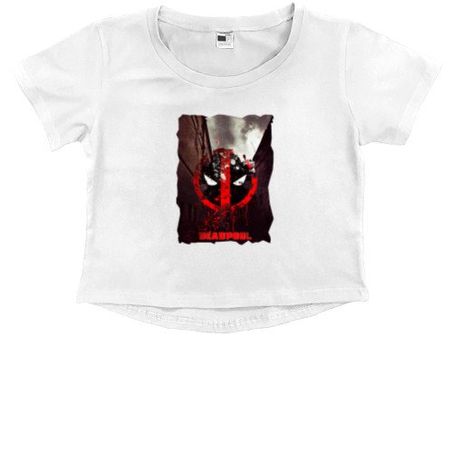 Kids' Premium Cropped T-Shirt - Deadpool 8 - Mfest